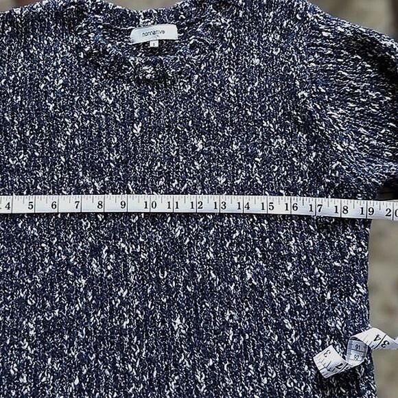 Nonnative marled blue Voyager crew neck pullover sweater size JP1 / US XS - Picture 7 of 9